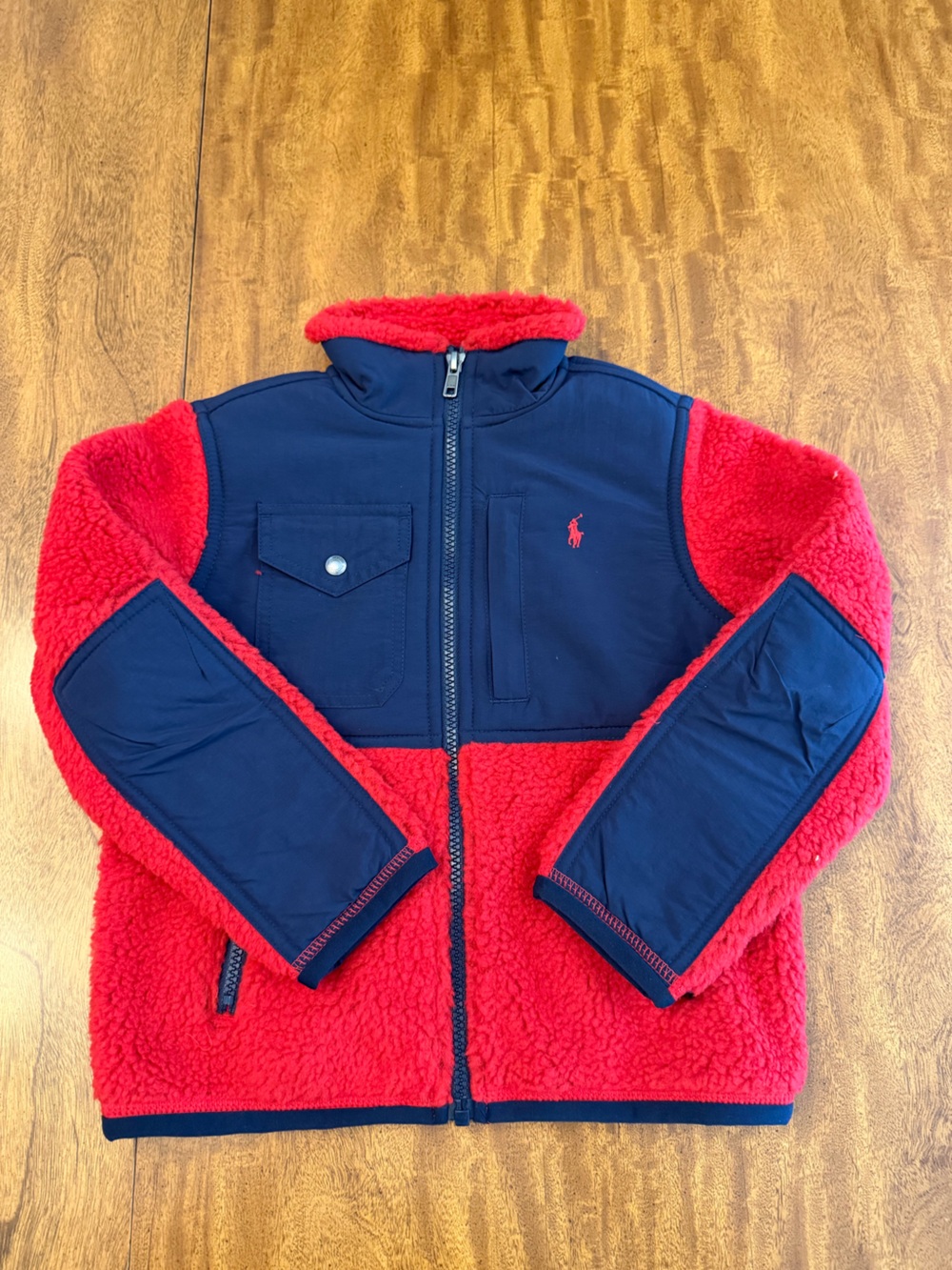 POLO RALPH LAUREN boys Sherpa Fleece Hybrid Jacket
